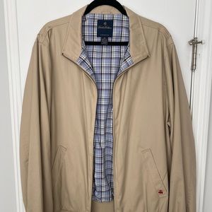 Brooks Brothers Khaki Lined Jacket XL